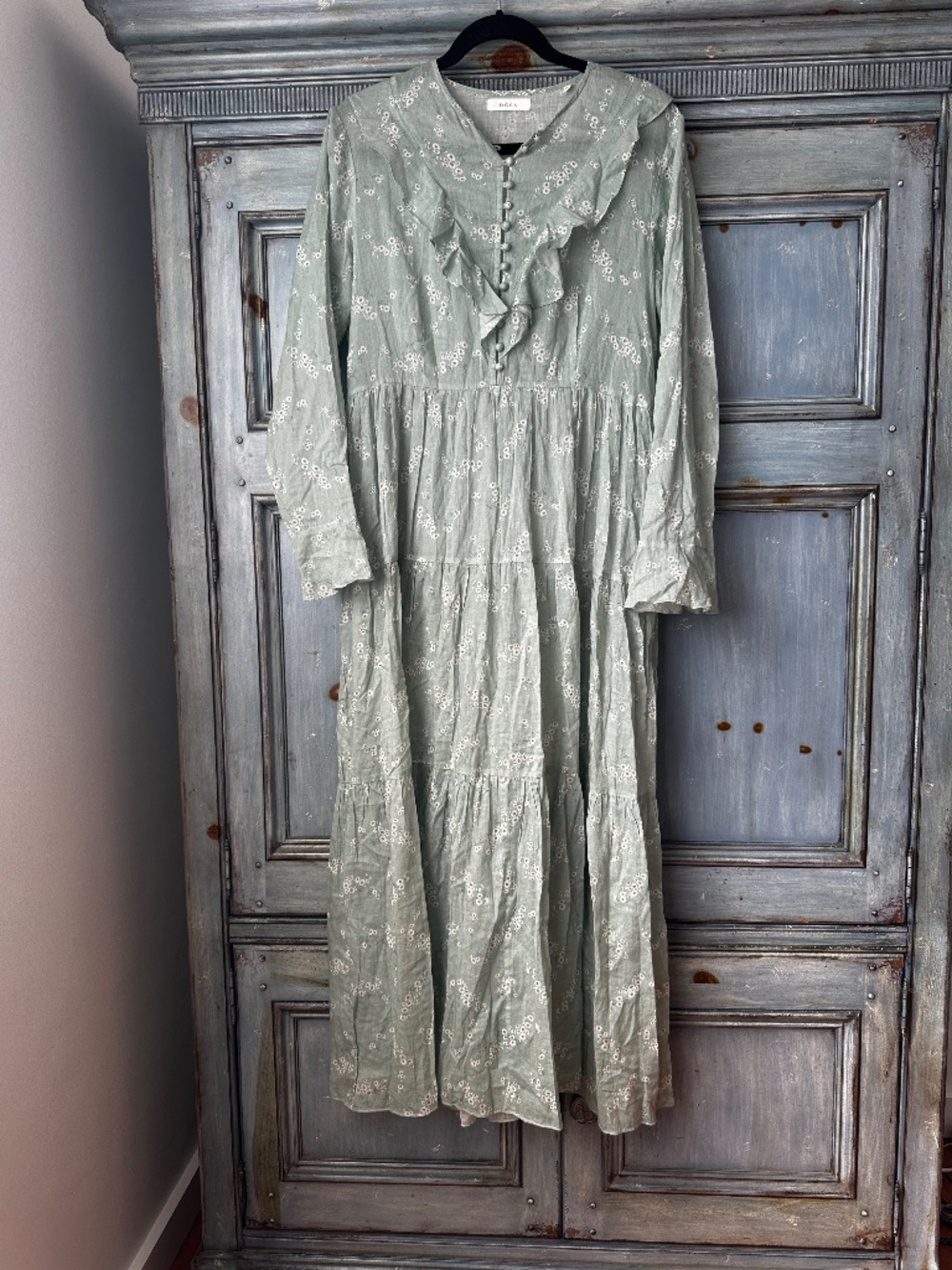 Doen Assam Dress in Sweet Daisy Floral Mint Green Size L - Picture 3 of 13